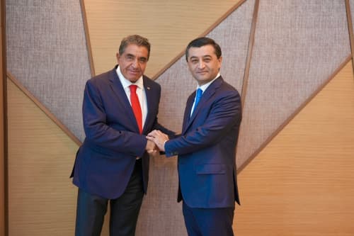 On a meeting with the Special Envoy of the U.S. President for Global Partnerships