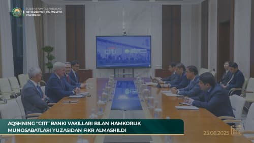 АҚШнинг «Citi» банки вакиллари билан ҳамкорлик муносабатлари юзасидан фикр алмашилди