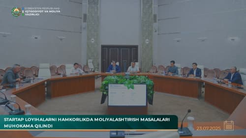 Startap loyihalarni hamkorlikda moliyalashtirish masalalari muhokama qilindi